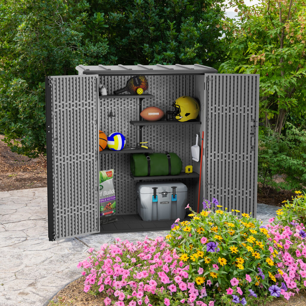 Lifetime vertical shed